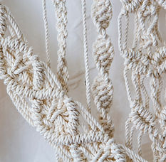 Makramee-Textur-Muster
