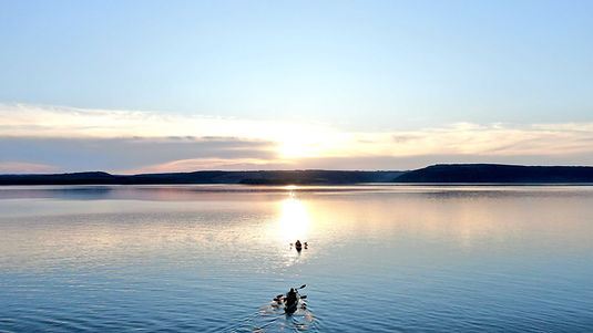 Lake Kayaking Sunset
