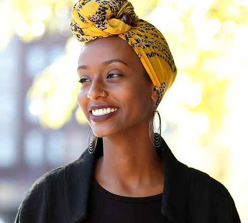 Woman with Head Scarf