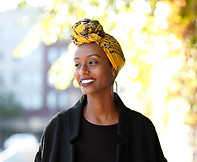Woman with Head Scarf