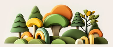 Forêt abstraite colorée