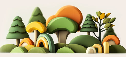 Forêt abstraite colorée