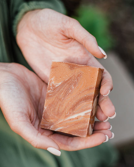 Marble Soap in Hands