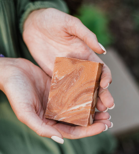 Marble Soap in Hands