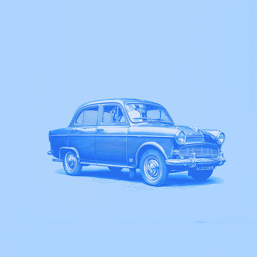 Classic Blue Car