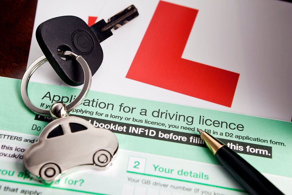 Applying for a UK Driving Licence with L-Plates for the car