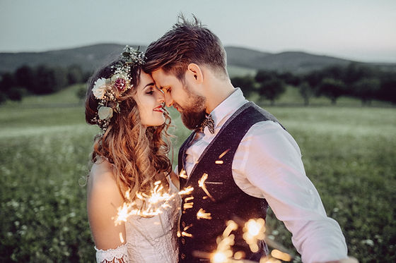 Couple just married