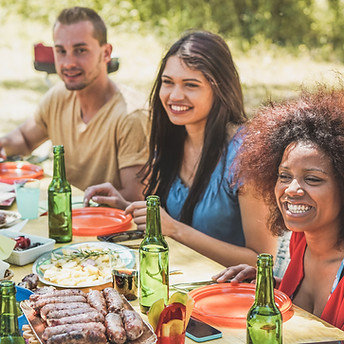 Friends at Barbeque
