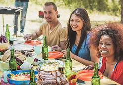 Friends at Barbeque