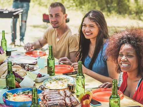 Friends at Barbeque
