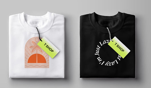 Folded T-Shirts Display
