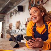 Business Owner in Workshop