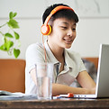 Teen With Laptop