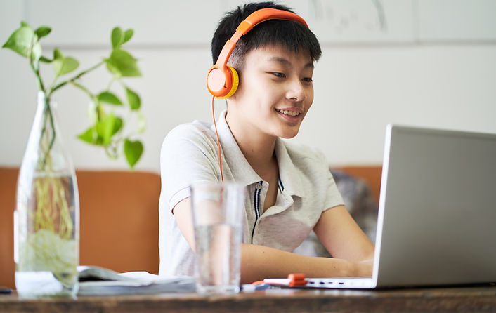 Teen With Laptop