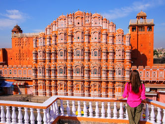 Rajasthan, Jaipur, Hawa Mahal, Amber Fort