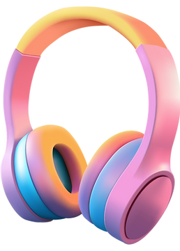Colorful Gradient Headphones