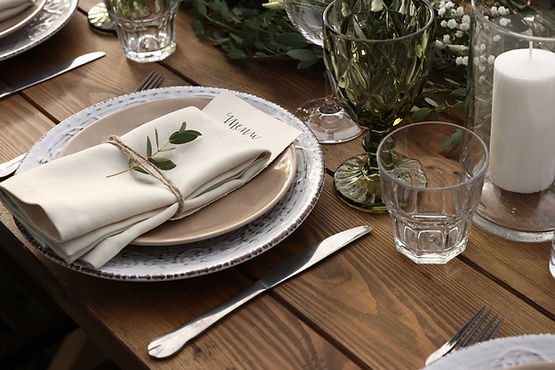 Conjunto de mesa vintage