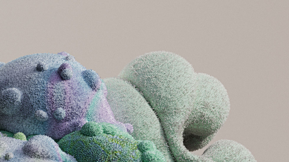 Furry Abstract Shapes