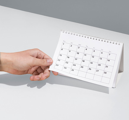 Calendrier de la main
