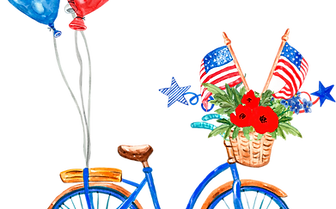 Patriotic Bicycle Decor