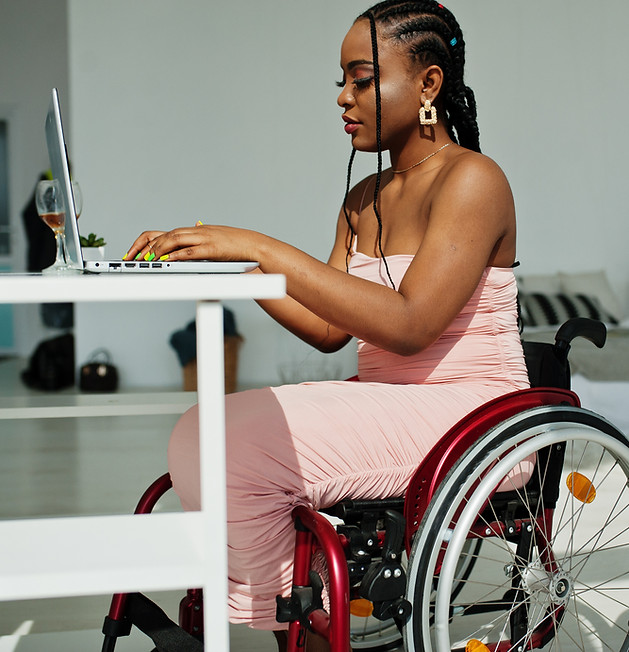 Woman Using Laptop