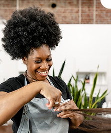 Happy Hairdresser
