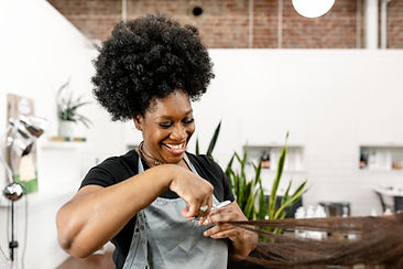 Happy Hairdresser
