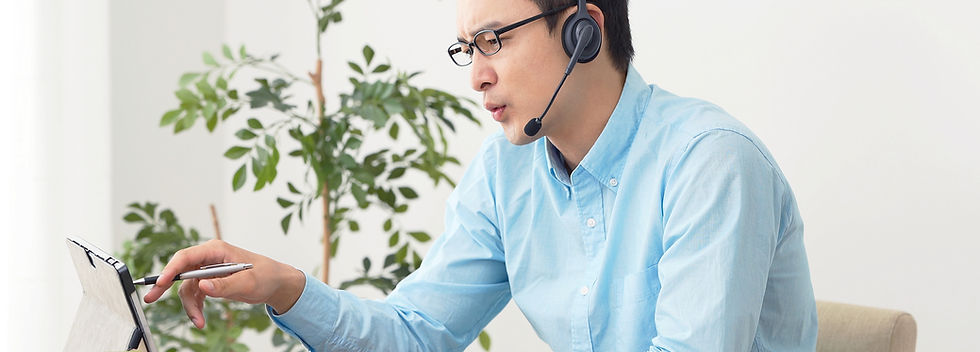 person talking on phone