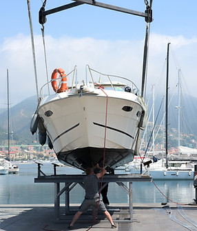 Doca de manutenção de barcos