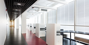 Interior view of empty office space