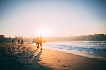 Puesta de sol en la playa