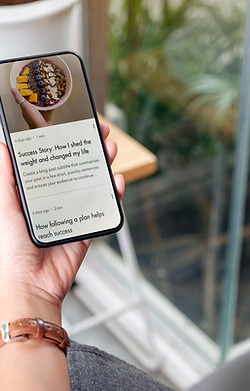 Person using smartphone