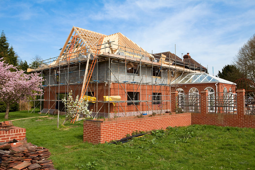 Home Extension Construction Site