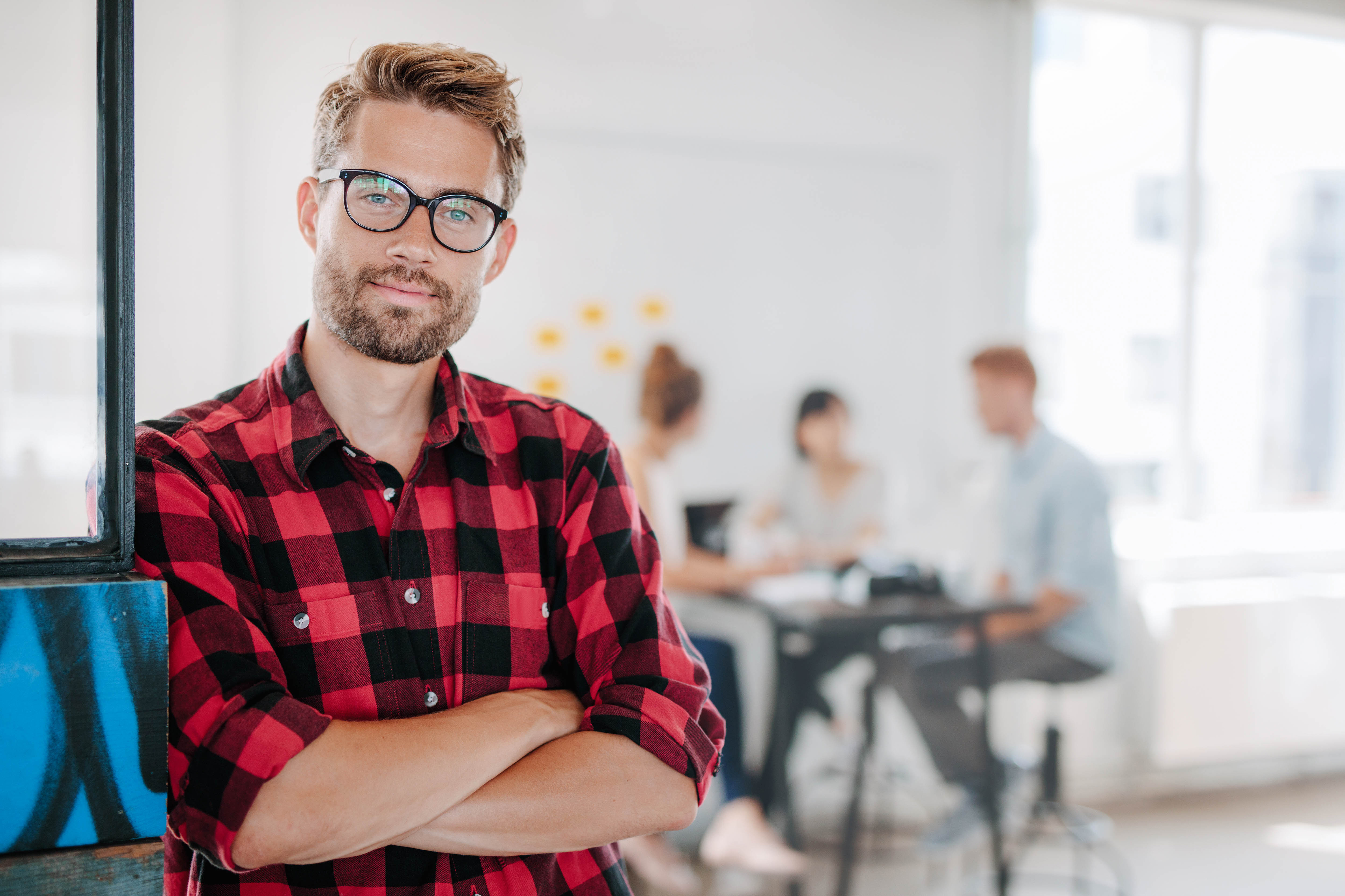 Person with glasses