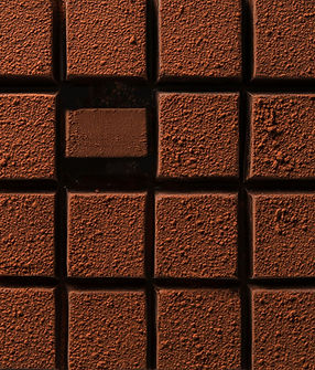 Carrés de chocolat texturés