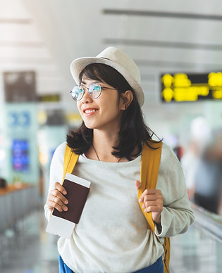at the airport