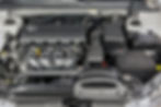 close-up image of car's engine