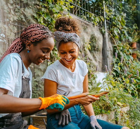 Gardening Together Outdoors