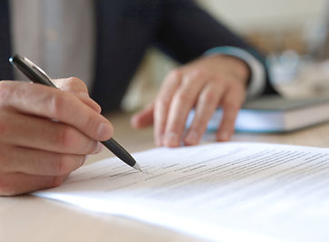 Man Signing