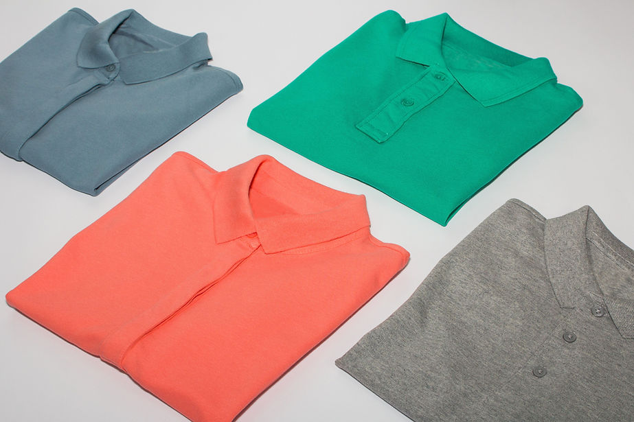 Camisas polo dobradas