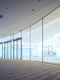 Entrée moderne en verre