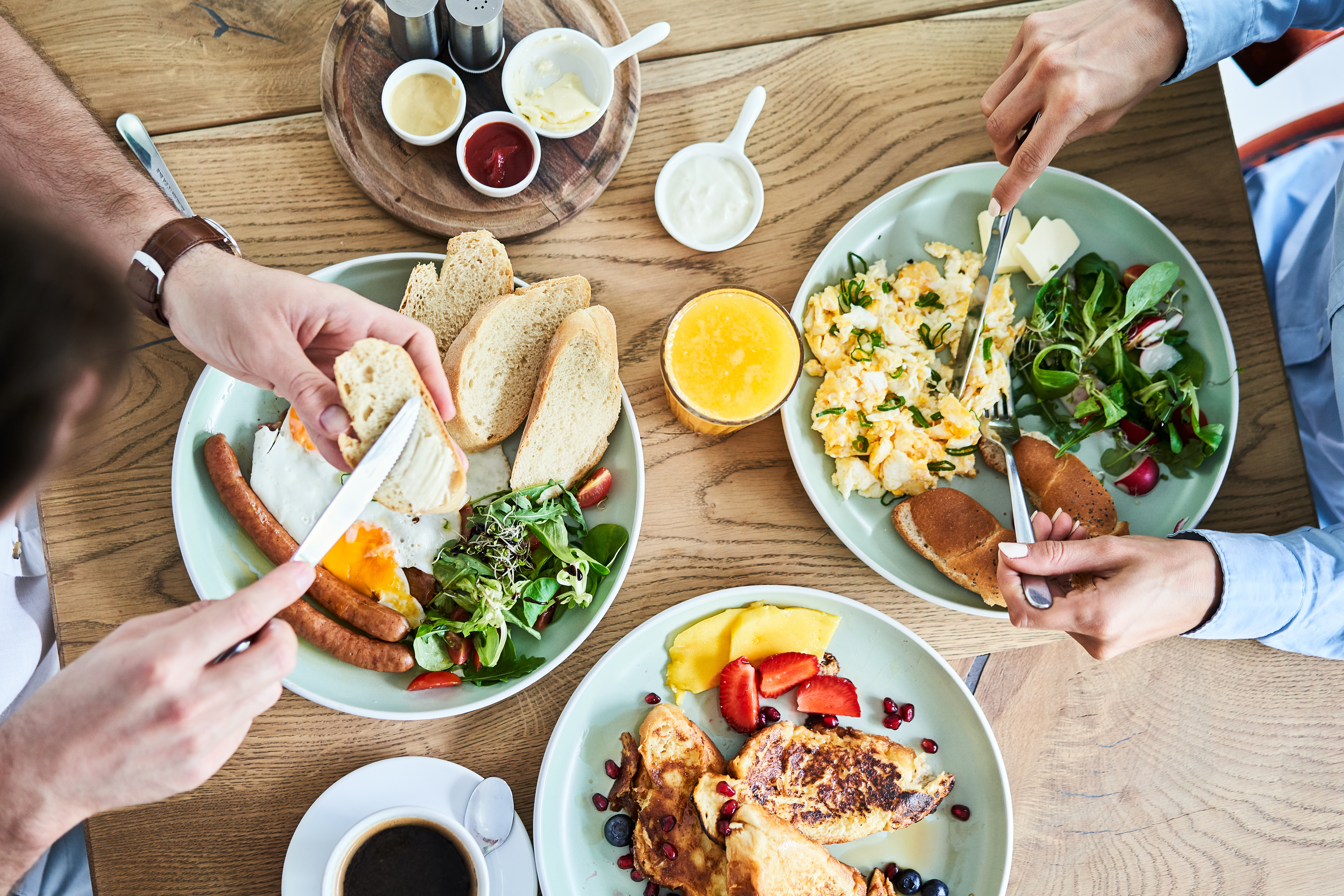 Arranged Food and Objects
