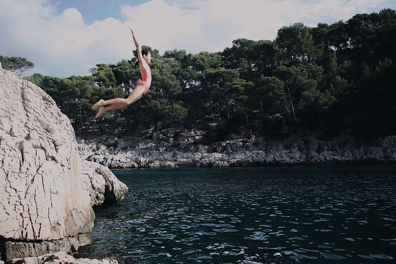 Sauter dans l'eau