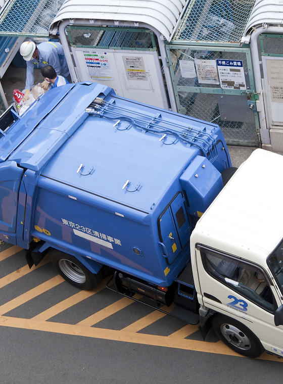 camion della spazzatura