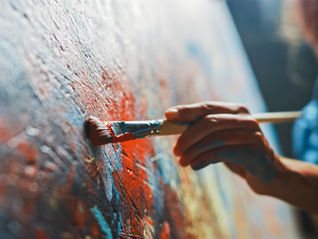 A painting, pointing to narcissists, the painters of reality.