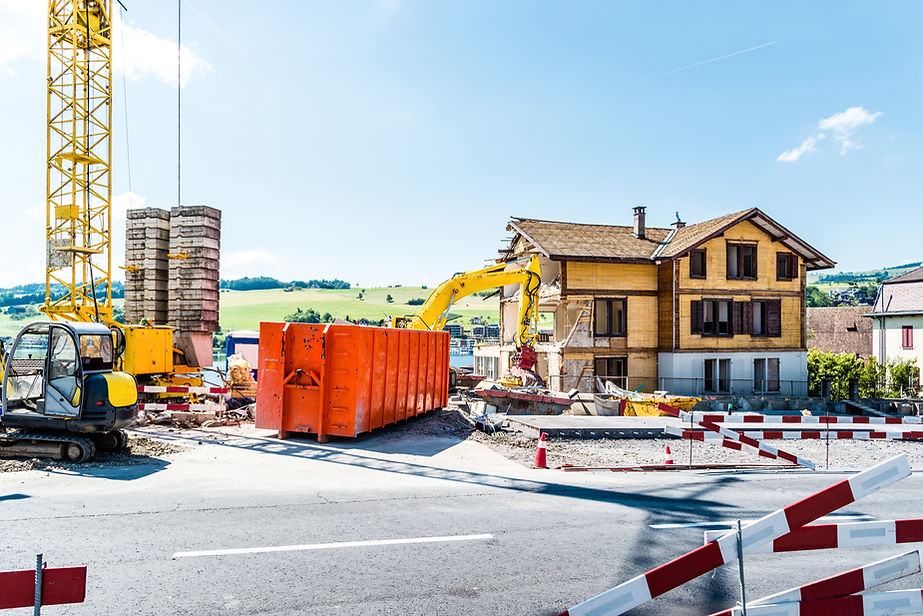 Construction in town
