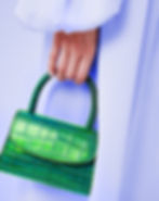 Green Crocodile Handbag