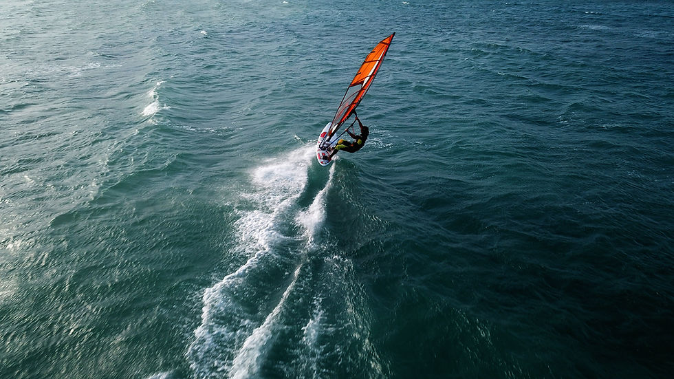 Windsurfer on Waves