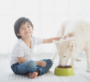 Kid and Dog