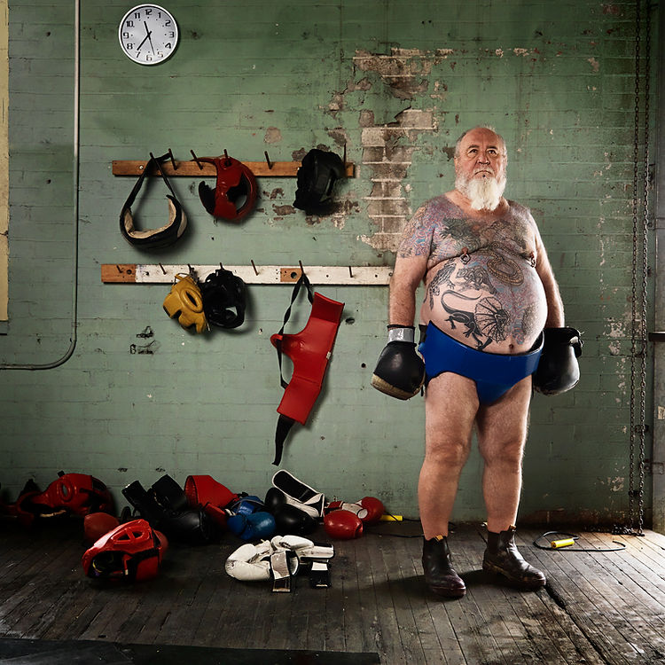 Portrait de salle de boxe